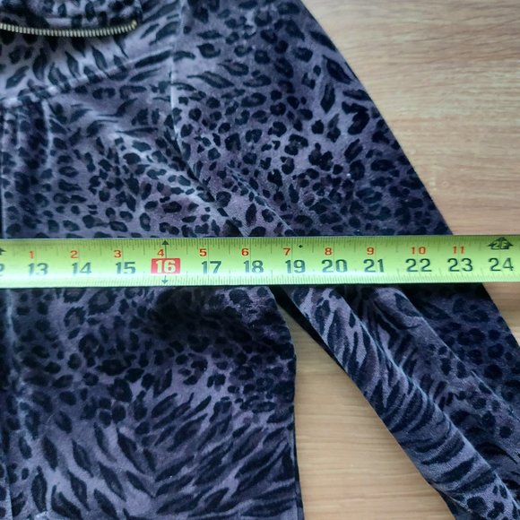 Style & Co Sport Leopard Pattern Zip-up Blazer - Picture 3 of 8